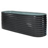Westmann Hochbeet Oval anthrazit Metall B/H/L: ca. 80x82x240 cm Oval - anthrazit (240,00/80,00/82,00cm) - Westmann