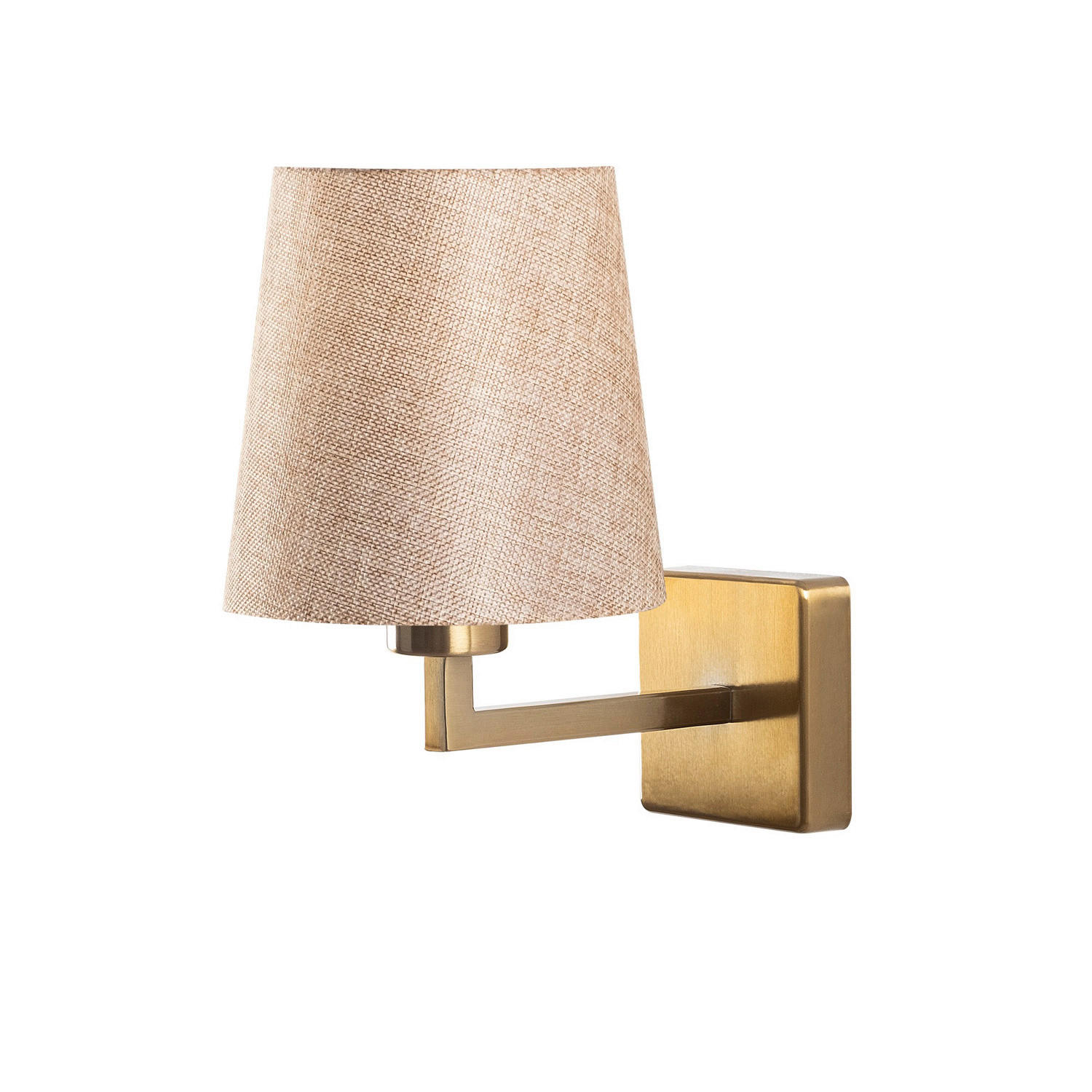 Opviq Wandleuchte Profil gold creme Metall Stoff B/H/T/L/D: ca. 24x30x24x18x18 cm E27 1 Brennstellen Profil - gold/creme (18,00/24,00/30,00cm) - Opviq