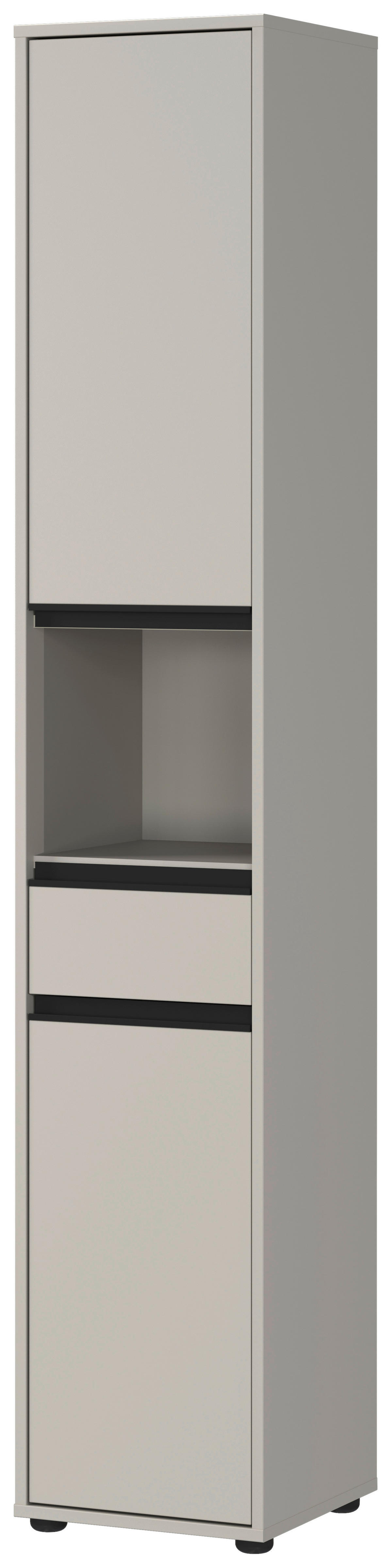 Hochschrank 2203-186 steingrau B/H/T: ca. 33x181x34 cm 2203-186 - steingrau (33,00/181,00/34,00cm) - Germania