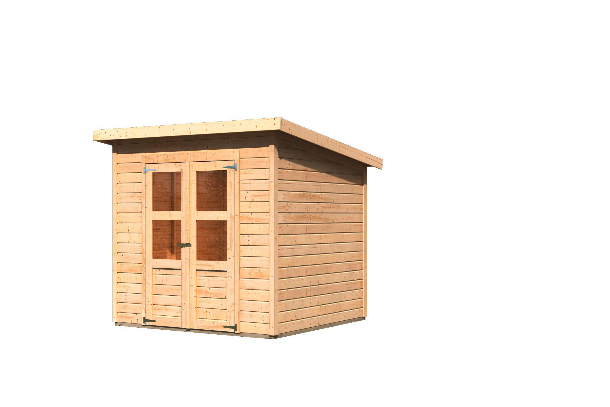 Karibu Gartenhaus Tony 1 B/H/T: ca. 212x220x214 cm Tony 1 - natur (212,00/220,00/214,00cm) - Karibu