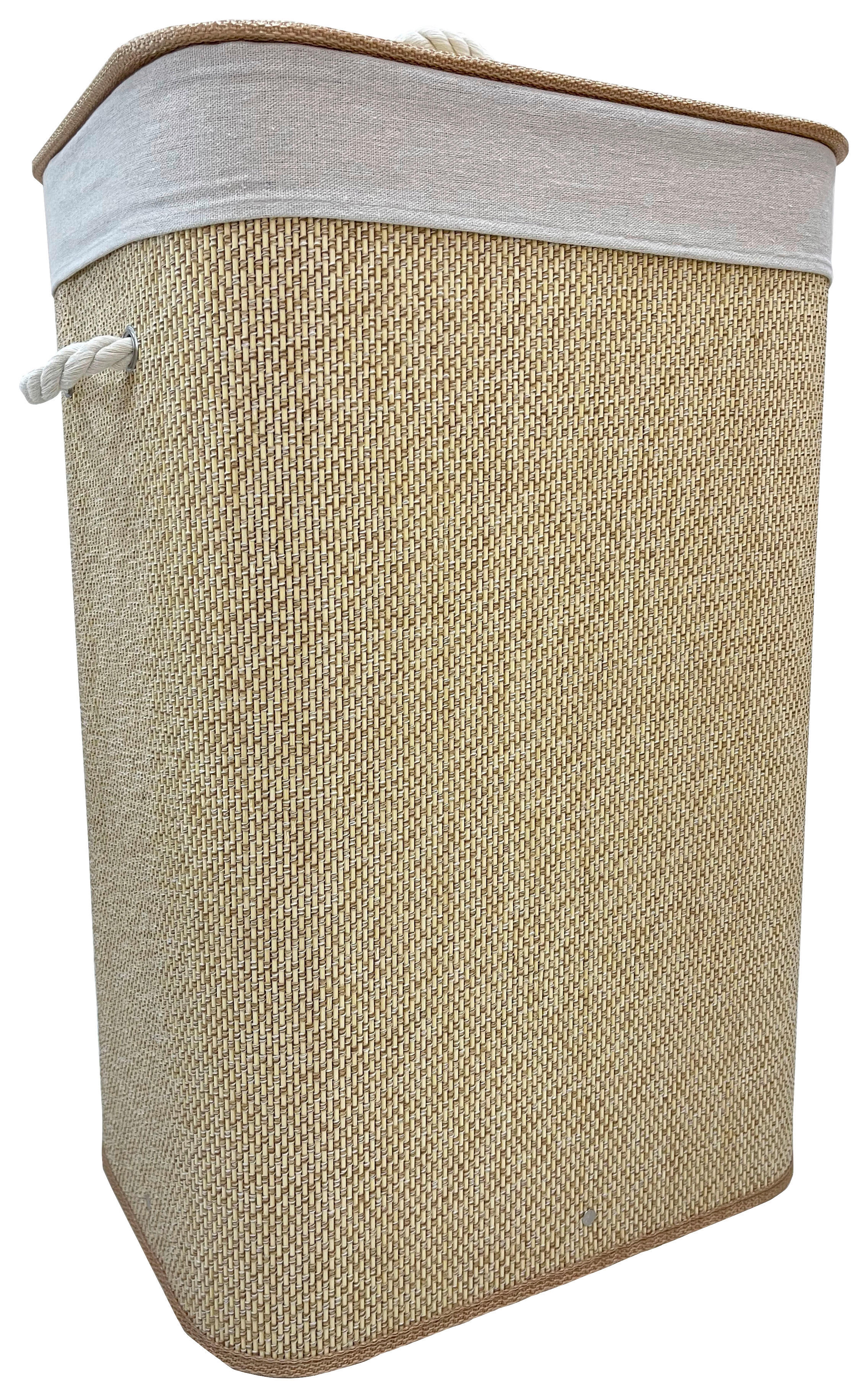Wäschekorb natur Bambus B/H/T: ca. 40x60x30 cm Faltbarer_Wäschekorb - natur (40,00/60,00/30,00cm)