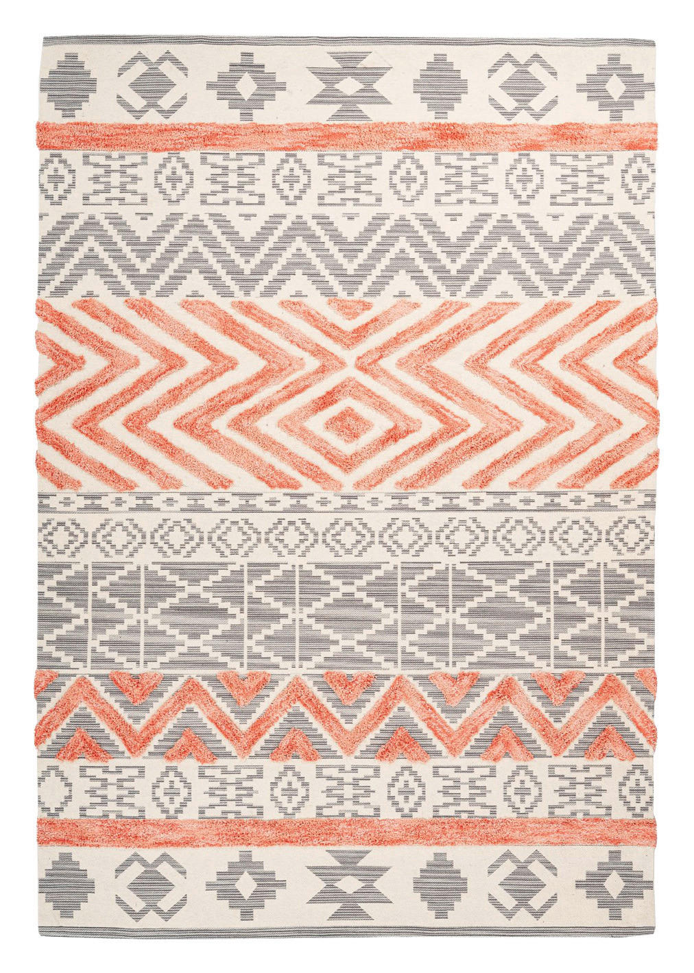 Arte Espina Kurzflorteppich Ethnie 125 apricot B/H/L: ca. 120x1x170 cm Ethnie 125 - apricot/grau (170,00/120,00/1,00cm) - Arte Espina