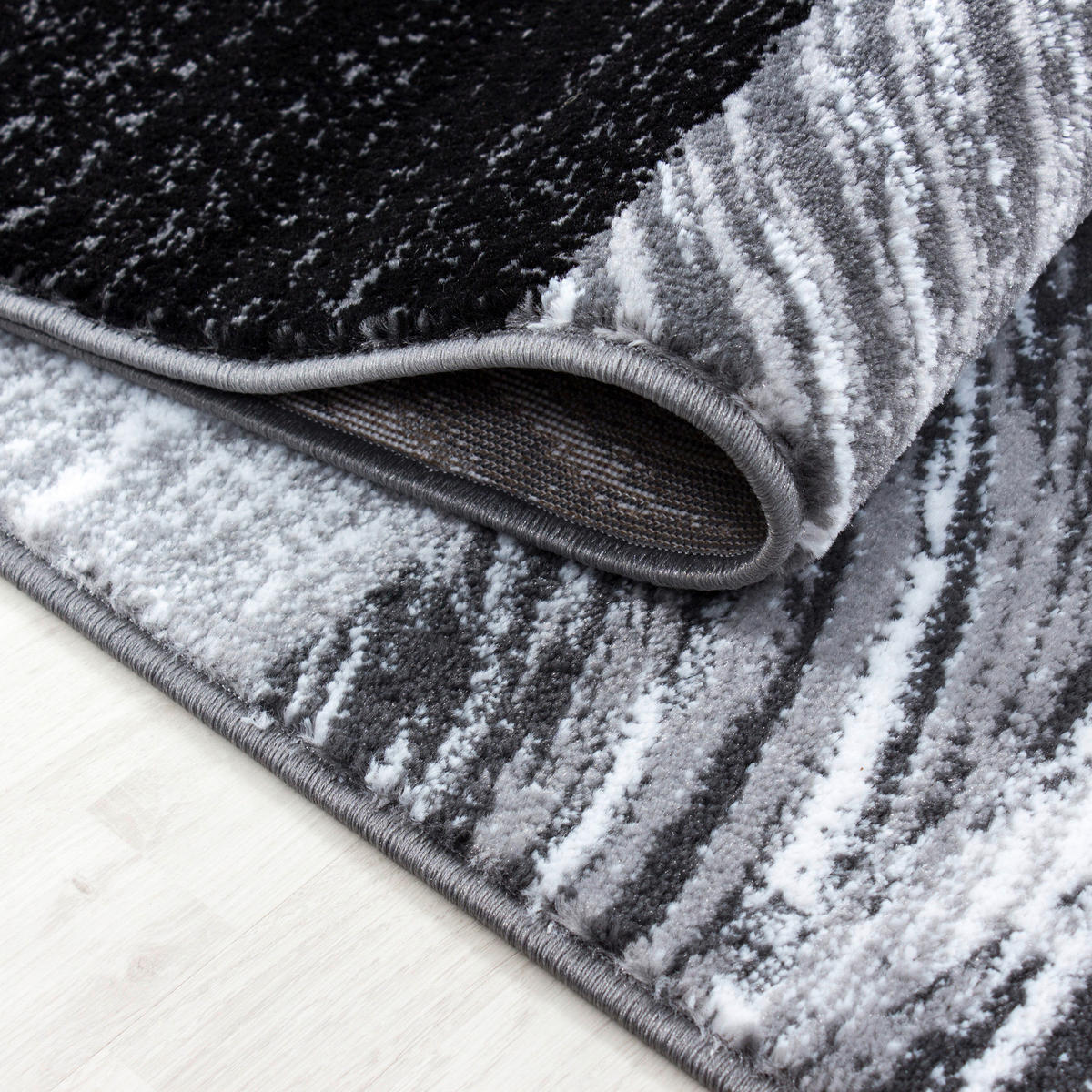 Ayyildiz Teppich PARMA schwarz B/L: ca. 140x200 cm PARMA - schwarz (140,00/200,00cm) - Ayyildiz