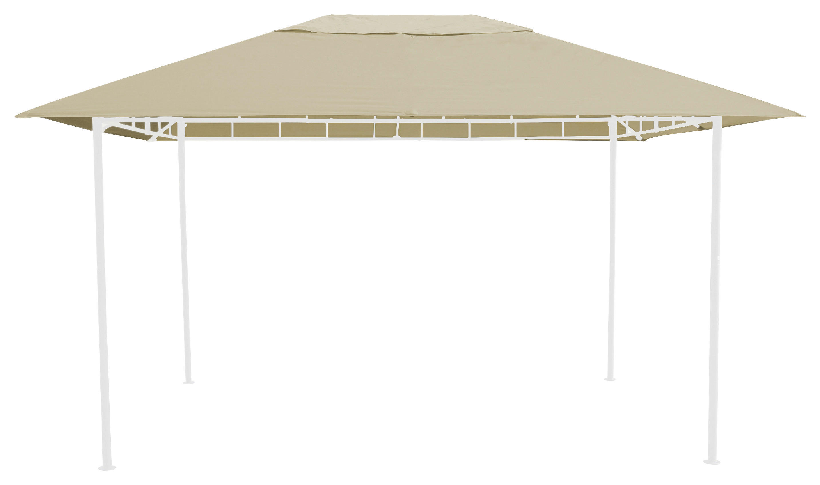 Grasekamp Ersatzdach für Pavillon Antik sand Polyester-Mischgewebe B/L: ca. 297x397 cm Antik - sand (297,00/397,00cm)