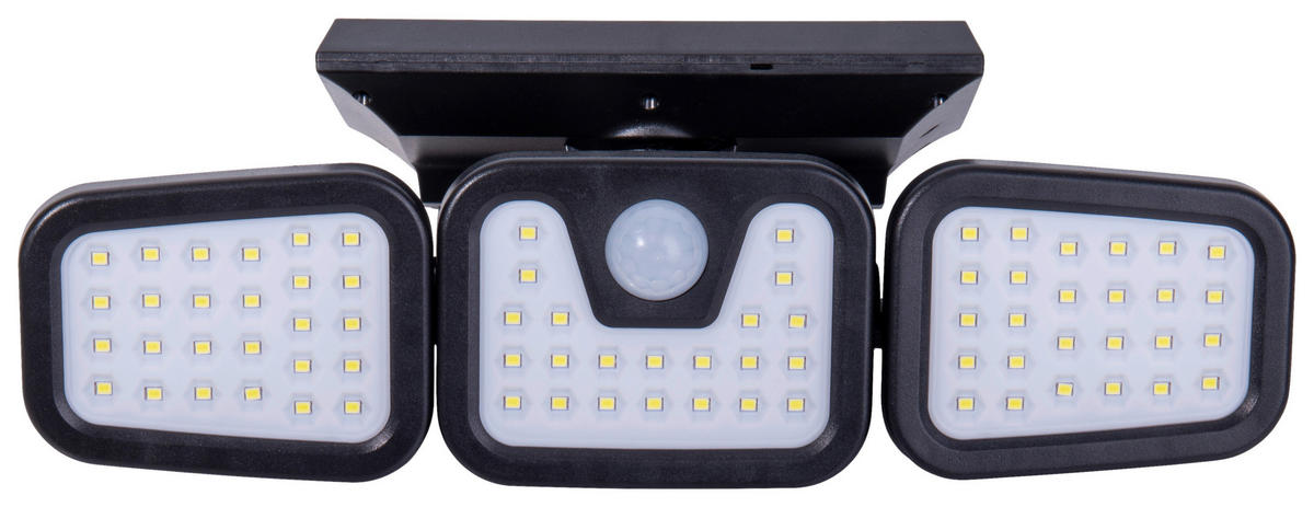 Außenwandleuchte 1394522 schwarz Kunststoff B/H/T: ca. 28,3x11x13,5 cm LED Solar Außenwandleuchte "PACITA" - schwarz (28,30/11,00/13,50cm) - Näve Leuchten