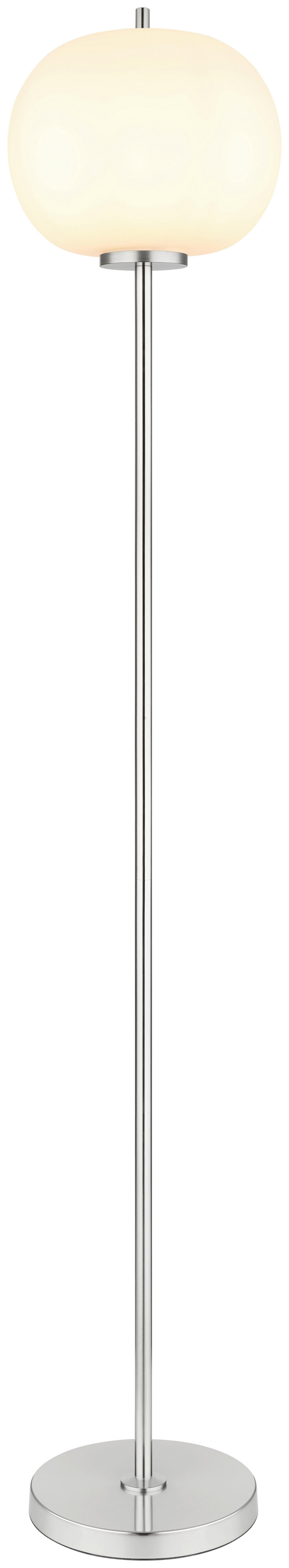 GLOBO Stehleuchte nickel matt Glas Metall H/D: ca. 160x30 cm 1 Brennstellen 15345SNO - nickel matt (30,00/160,00cm) - GLOBO