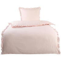 Microfaser Bettwäsche Bettwäsche-Microfaser_Rüschen - rosé (135,00/200,00cm)