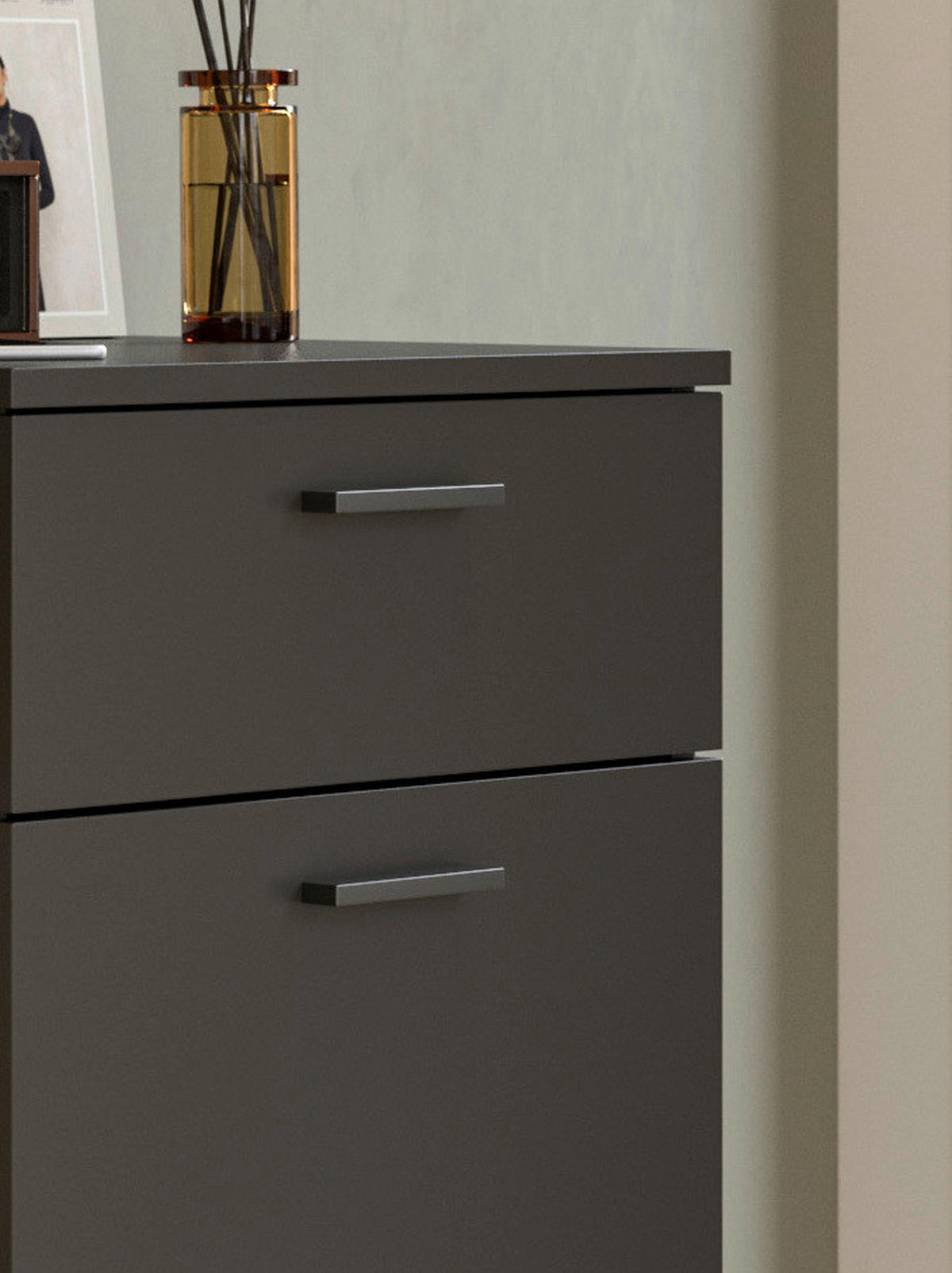 Schuhschrank Delton Basalt Nachbildung B/H/T: ca. 53x37x43 cm Delton - Basalt (53,00/37,00/43,00cm) - xonox.home