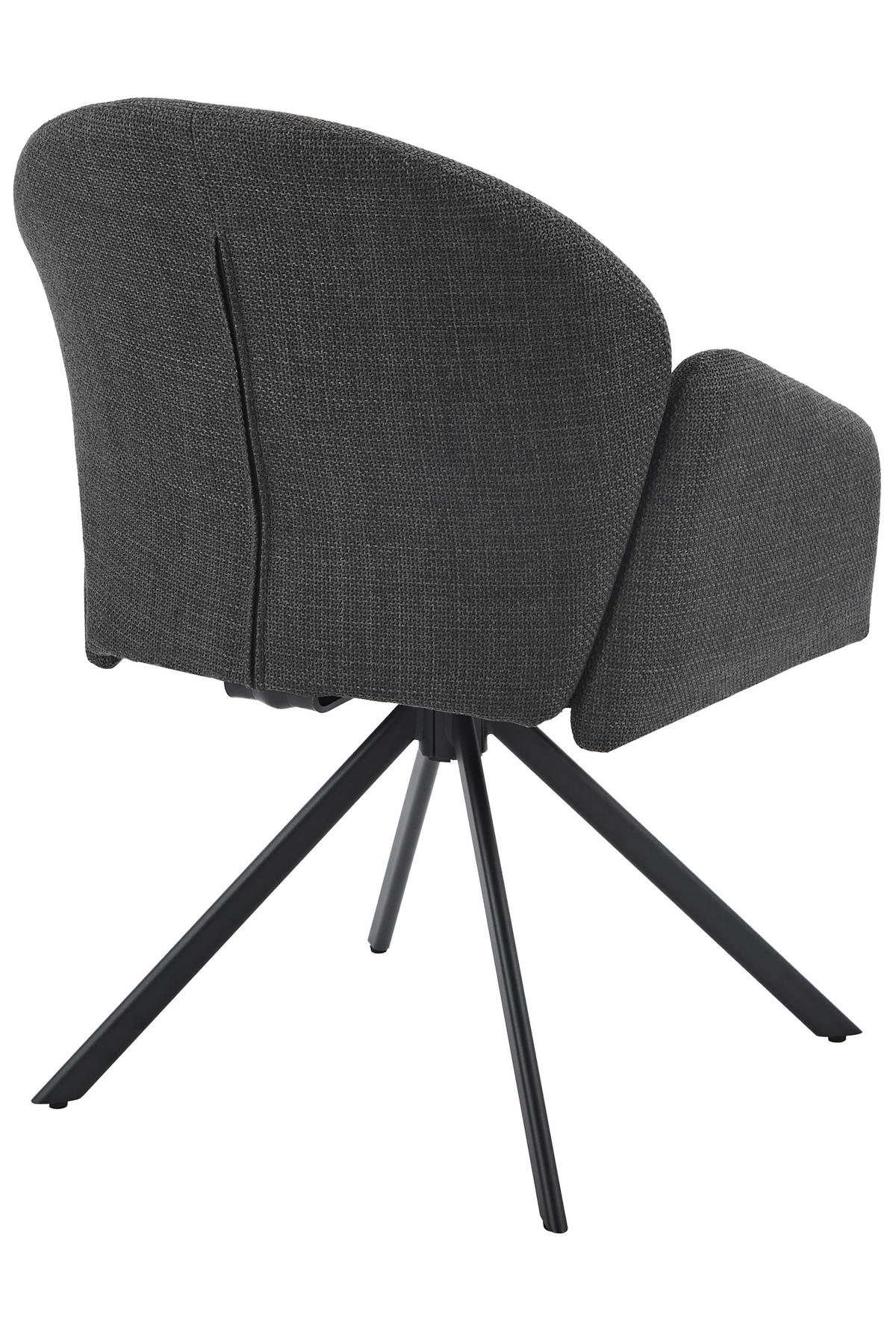 Drehstuhl Holly anthrazit Microfaser Webstoff B/H/T: ca. 57x84x61 cm Holly - anthrazit (57,00/84,00/61,00cm)