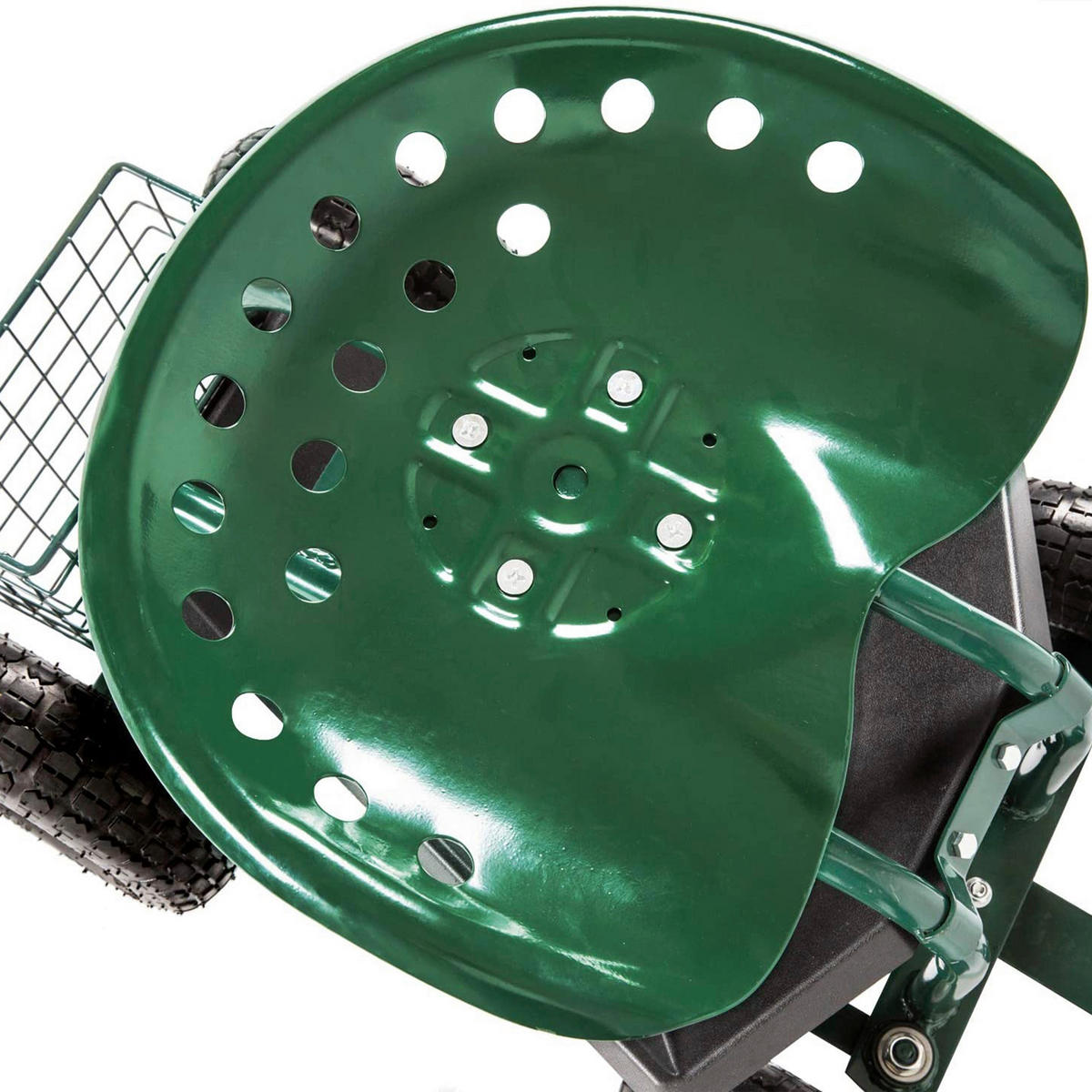 AXI Fahrbarer Gartensitz AG22 grün Metall B/H/T: ca. 53x98x112 cm AG22 - grün (53,00/98,00/112,00cm) - AXI