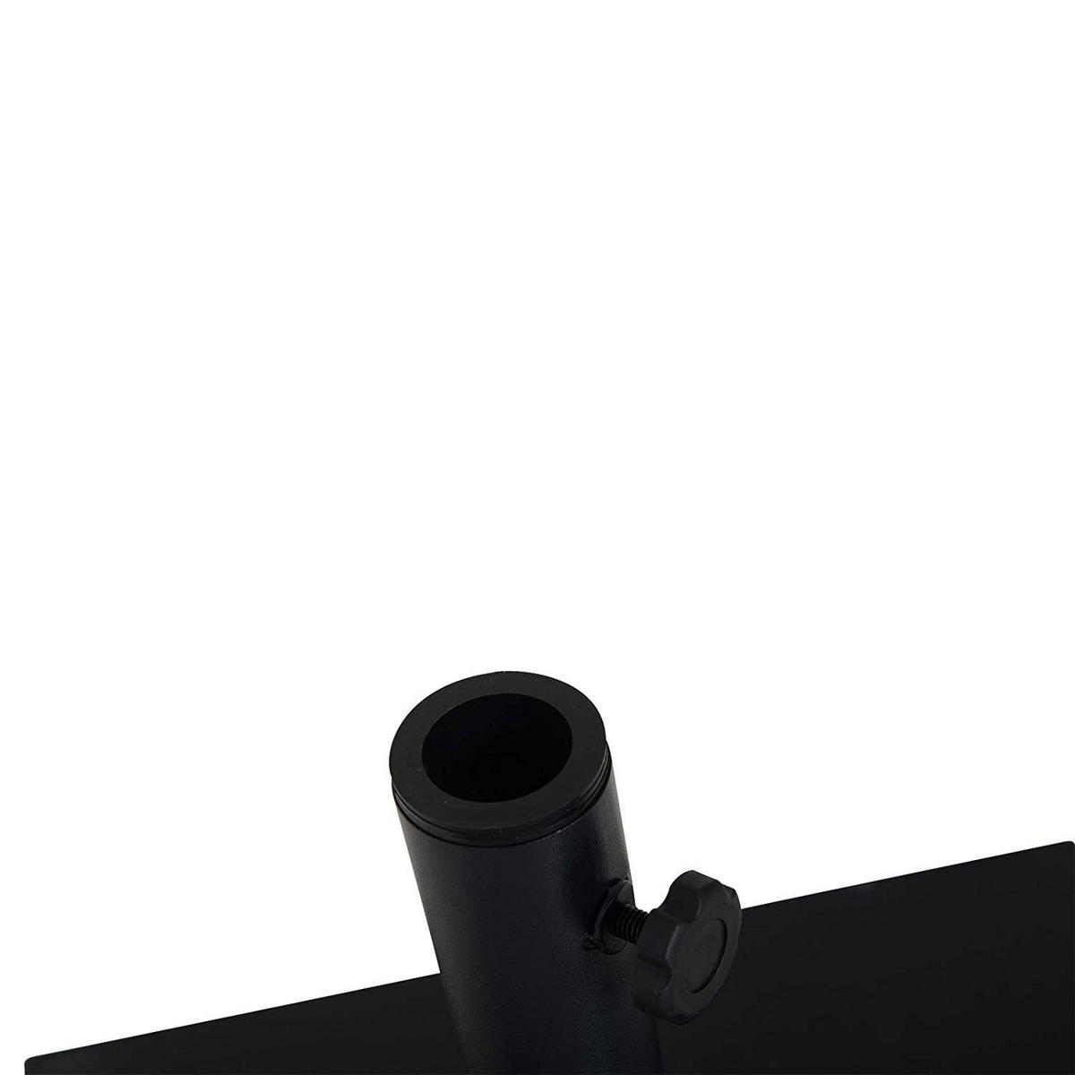 Outsunny Sonnenschirmständer schwarz Metall B/H/L: ca. 40x43x40 cm Sonnenschirmständer - schwarz (40,00/40,00/43,00cm) - Outsunny