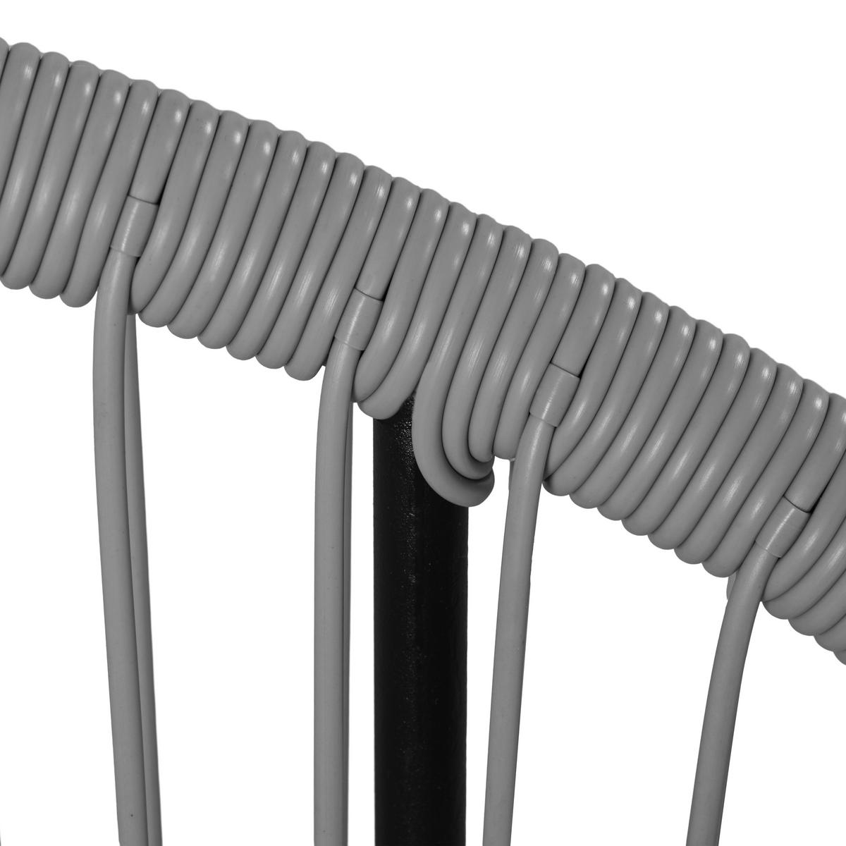 POCOline Gartenstuhl Acapulco grau Stahlrohr B/H/L: ca. 73x84x76 cm Acapulco - grau (76,00/73,00/84,00cm) - POCOline