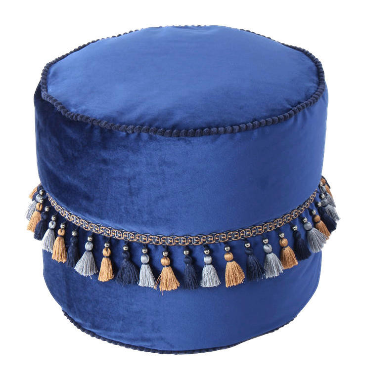 360 Living Hocker Taj Mahal 200 blau H/D: ca. 38x45 cm Taj Mahal 200 - blau (45,00/38,00cm) - 360 Living