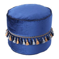 360 Living Hocker Taj Mahal 200 blau H/D: ca. 38x45 cm Taj Mahal 200 - blau (45,00/38,00cm) - 360 Living