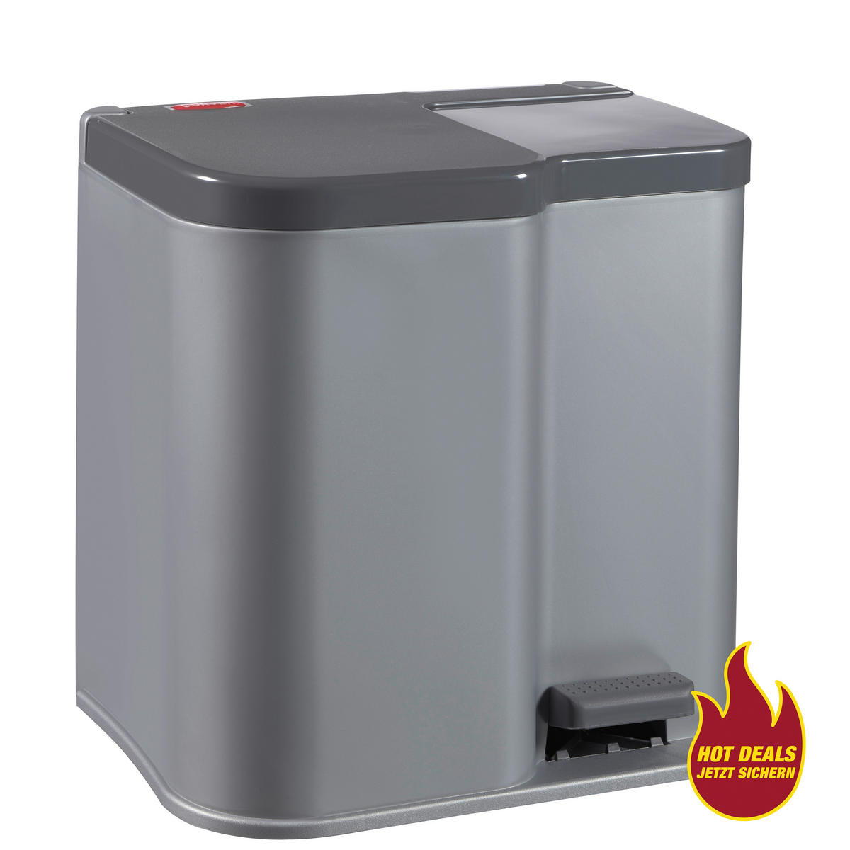 Abfalleimer silber Abfalleimer_Duo_Curver - anthrazit/silber