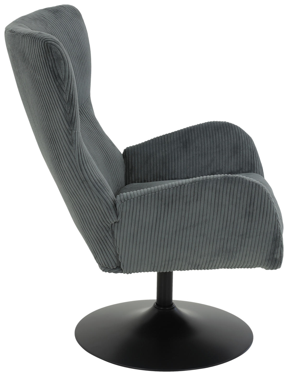 Sessel Samos dunkelgrau Microfaser B/H/T: ca. 72x96x81 cm Samos - schwarz/dunkelgrau (72,00/96,00/81,00cm)