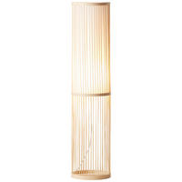 Brilliant Stehleuchte Nori 92771/09 natur weiß Holz Textil B/H/T/D: ca. 20x90,5x20x20 cm E27 1 Brennstellen Stehleuchte Nori 92771/09 - weiß/natur (20,00/90,50/20,00cm) - Brilliant