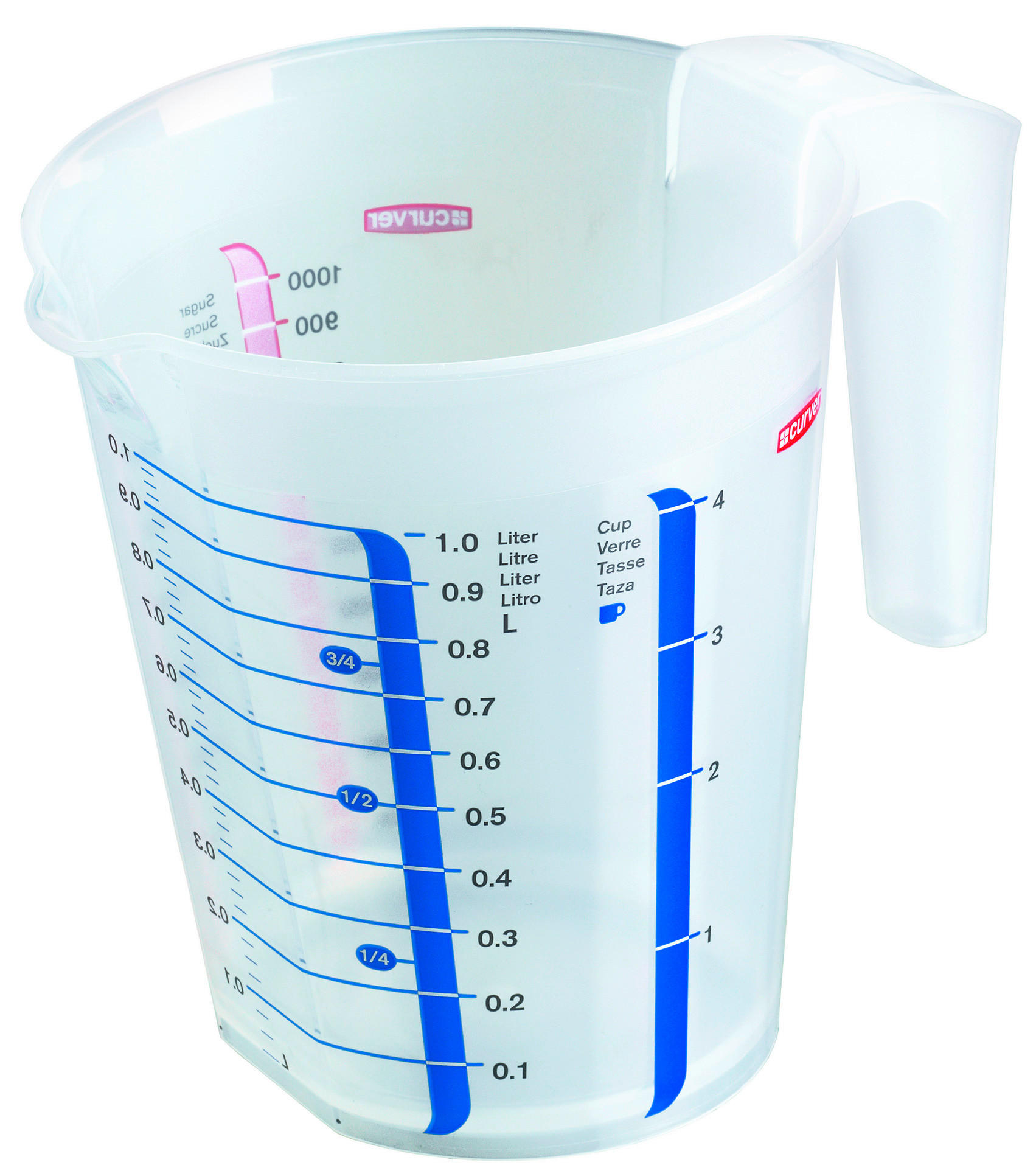 Curver Messbecher Messbecher_Curver 1l - (13,40/16,20/18,20cm) - Curver