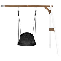 AXI Nest-Anbauschaukel Roxy weiß B/H/L: ca. 244x207x160 cm Roxy - braun/weiß (160,00/244,00/207,00cm) - AXI