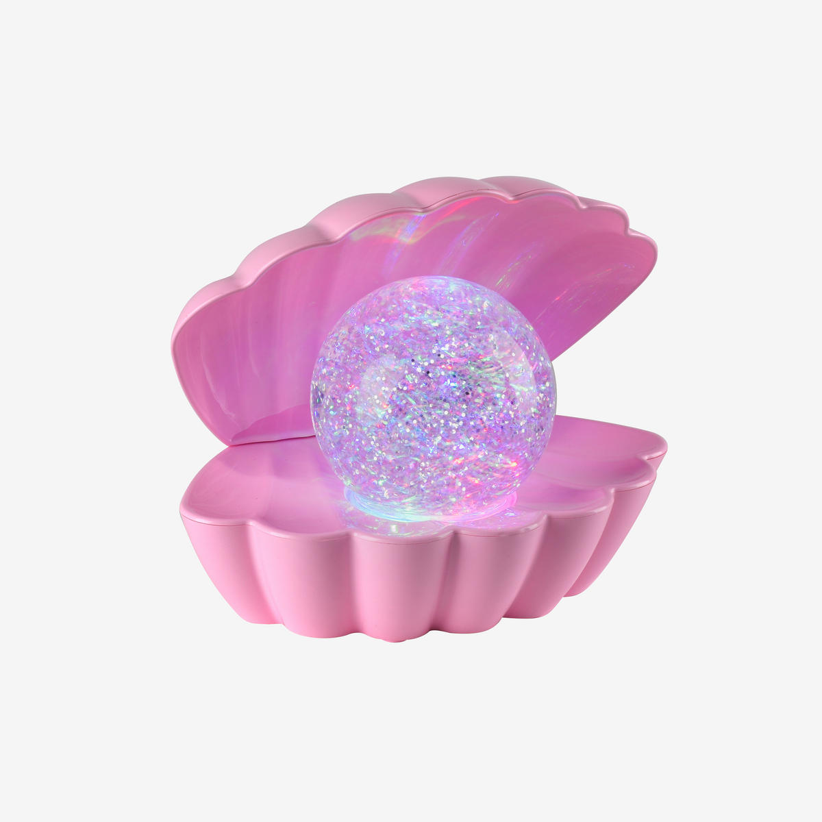 Just Light LED-Dekoleuchte rosa Kunststoff B/H/D: ca. 18x13x14,8 cm LED-Dekoleuchte_Muschel - rosa (14,80/13,00cm) - Just Light