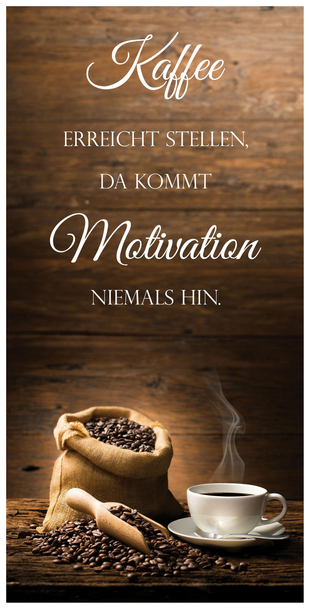 Keilrahmenbild Kaffee B/H: ca. 40x20 cm Keilrahmenbild 20x40cm - (40,00/20,00cm)