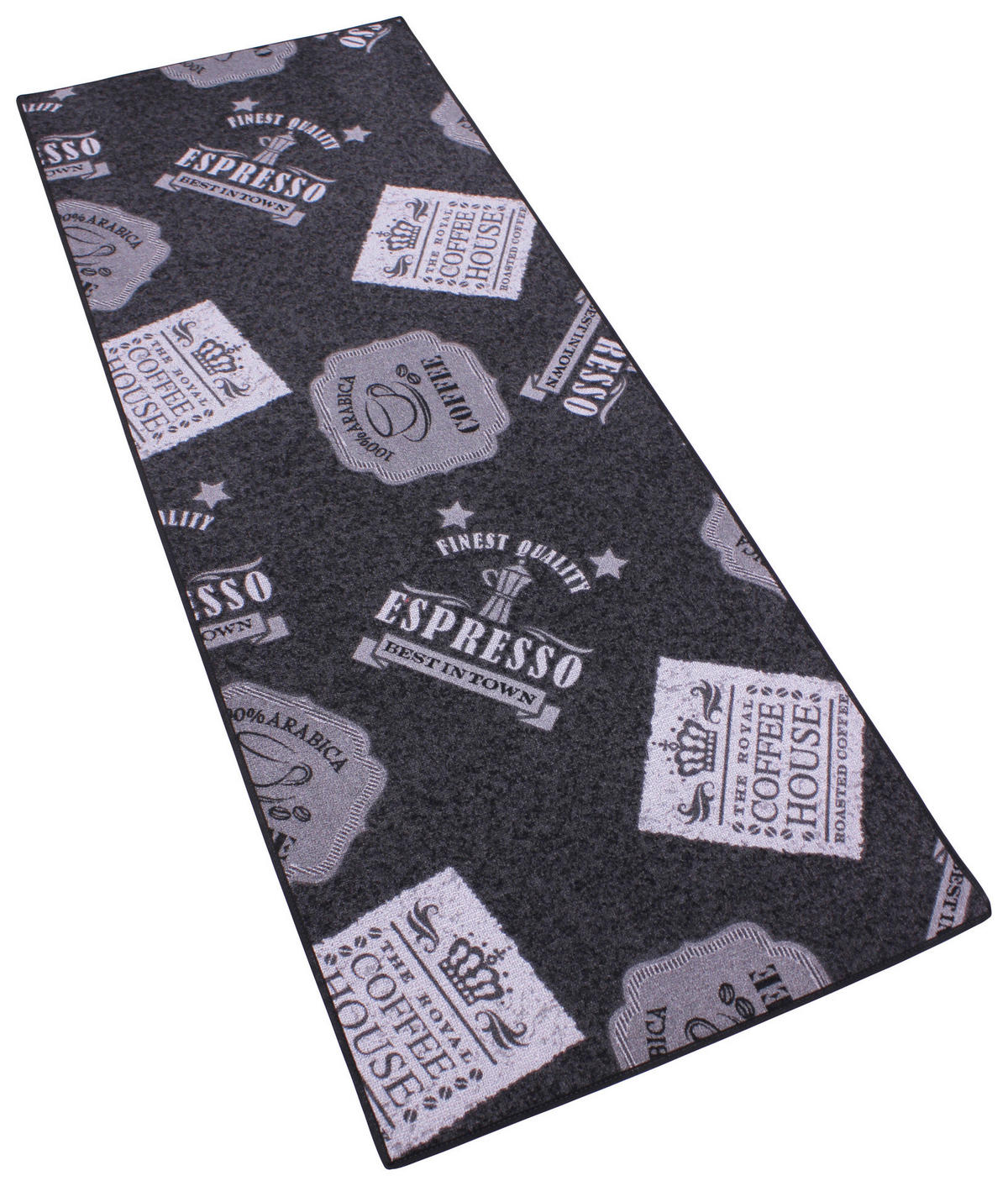 Küchenläufer Coffe Patterns grau B/L: ca. 67x180 cm Coffe Patterns - grau (67,00/180,00cm)
