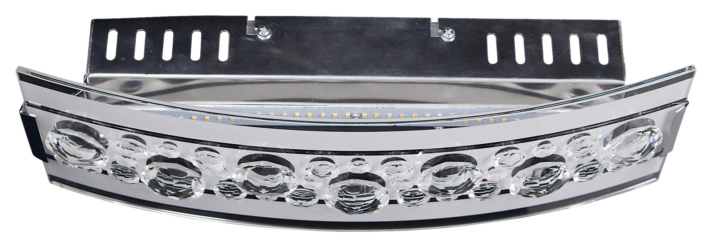 Näve Leuchten LED-Leuchten 1177942 Chrom Metall Glas B/H/T: ca. 12x8,5x35 cm 1 Brennstellen LED-Wandleuchte - Chrom (12,00/8,50/35,00cm) - Näve Leuchten