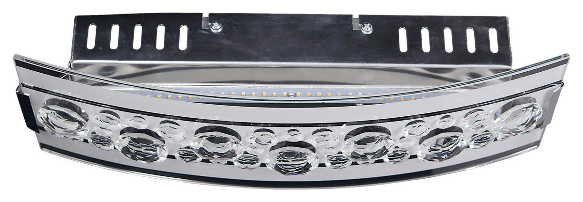 Näve Leuchten LED-Leuchten 1177942 Chrom Metall Glas B/H/T: ca. 12x8,5x35 cm 1 Brennstellen LED-Wandleuchte - Chrom (12,00/8,50/35,00cm) - Näve Leuchten
