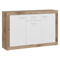 Kommode Focus Eiche Viking Nachbildung weiß glänzend B/H/T: ca. 133,9x90x39 cm Focus - weiß (133,90/90,00/39,00cm)