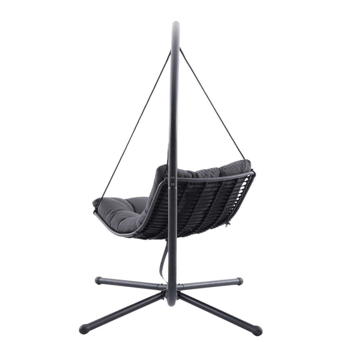 POCOline Gartenstuhl dunkelgrau Stahl Hängesessel - dunkelgrau - POCOline