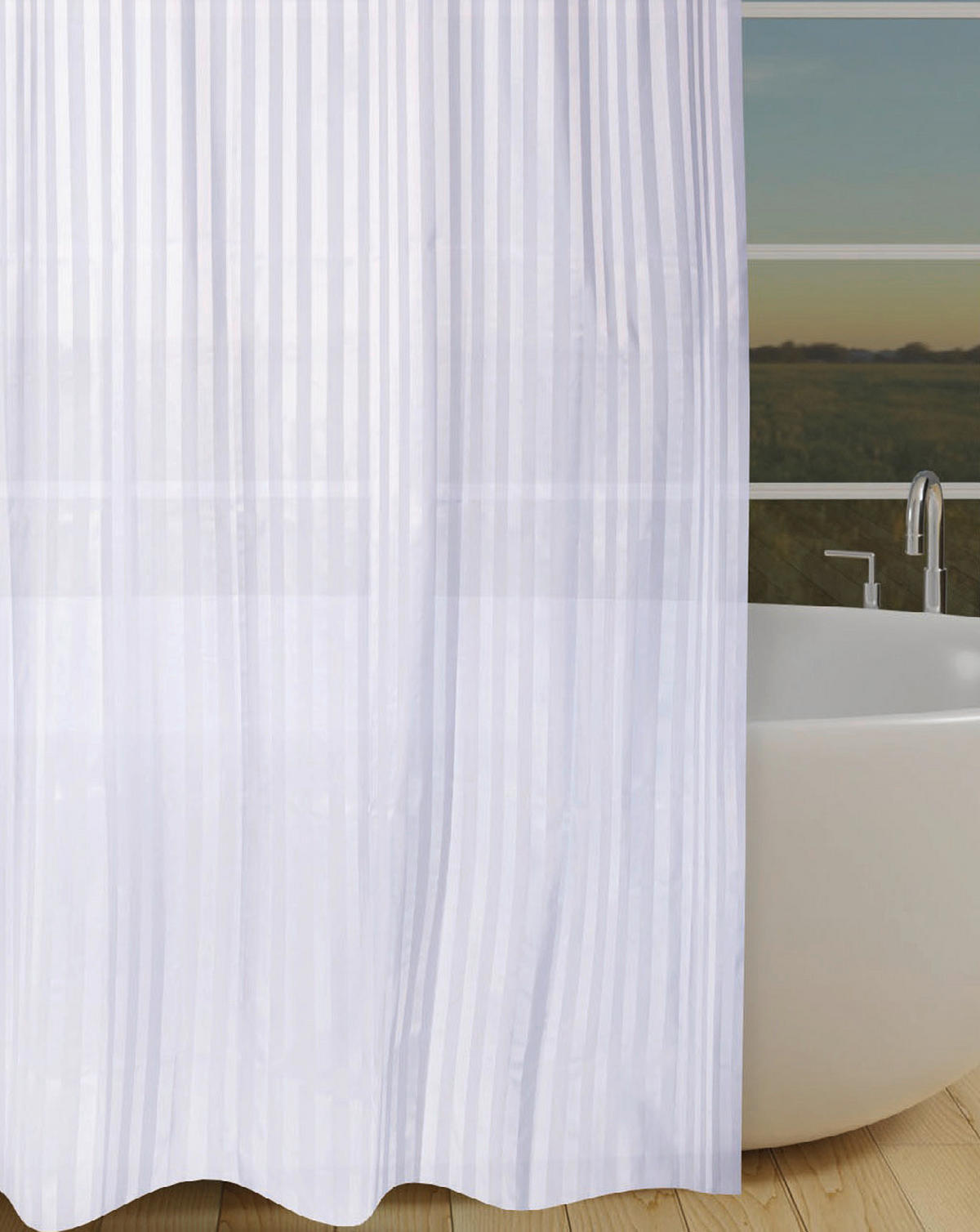 Duschvorhang Polyester B/L: ca. 180x200 cm Duschvorhang_Hilton - (180,00/200,00cm) - Acus