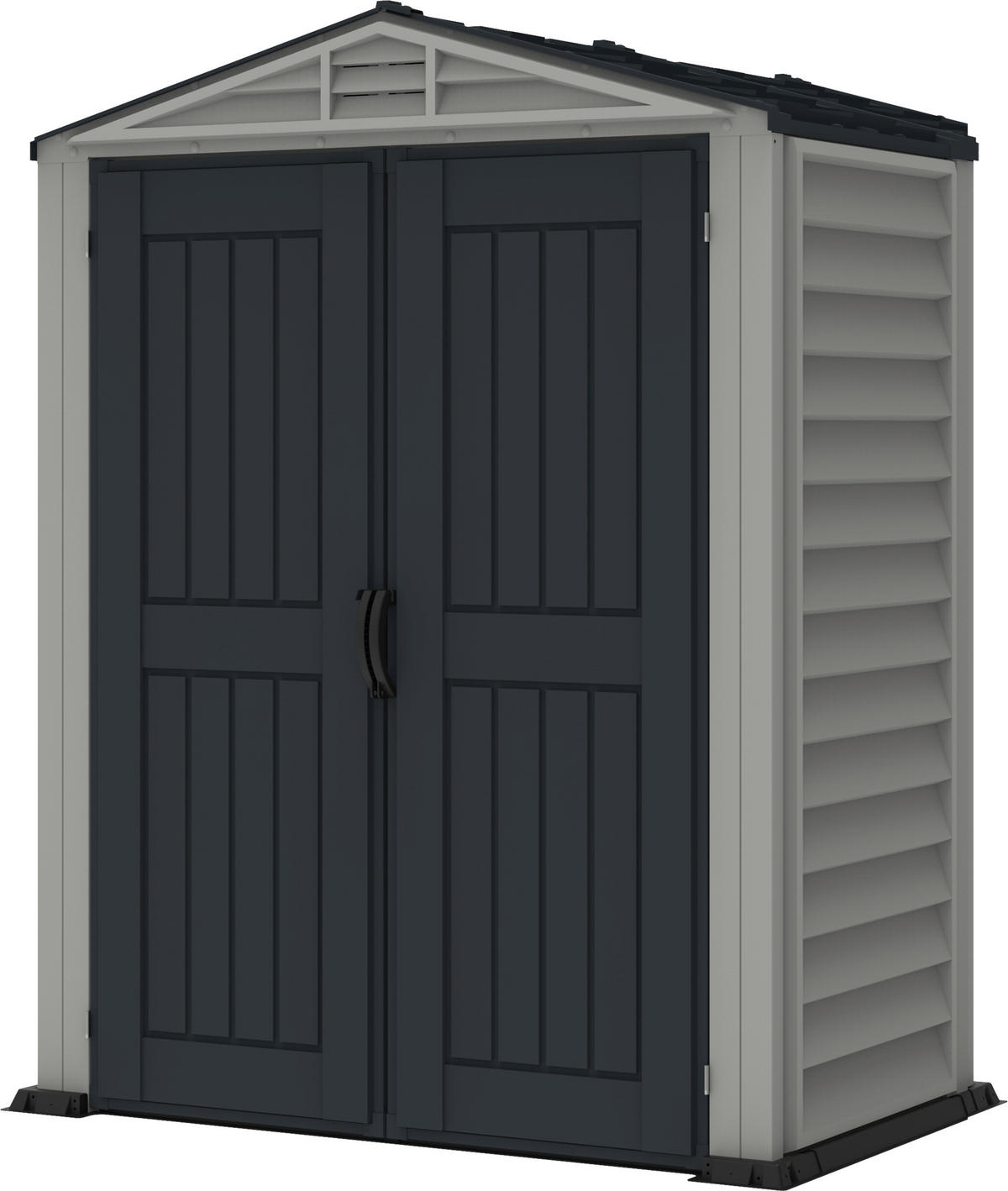 VCM Gerätehaus grau B/H/L: ca. 171x210x171 cm Gerätehaus mit Drehtür - grau (171,00/171,00/210,00cm) - VCM