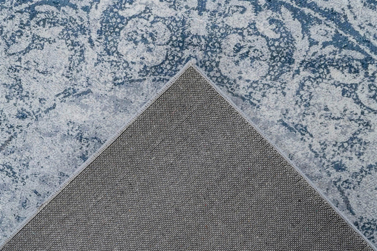 Arte Espina Flachflorteppich Prayer 225 blau B/H/L: ca. 120x0,5x180 cm Prayer 225 - blau (180,00/120,00/0,50cm) - Arte Espina