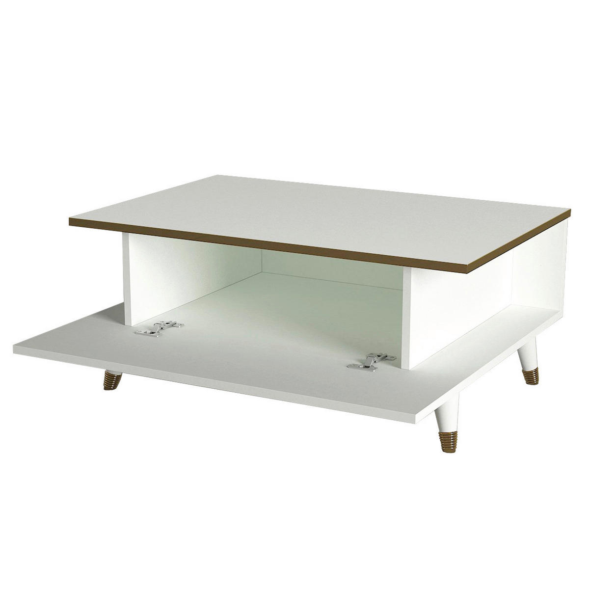 Couchtisch Cornelia weiß B/H/T: ca. 90x40x38,2 cm Cornelia - weiß (90,00/40,00/38,20cm) - moebel17