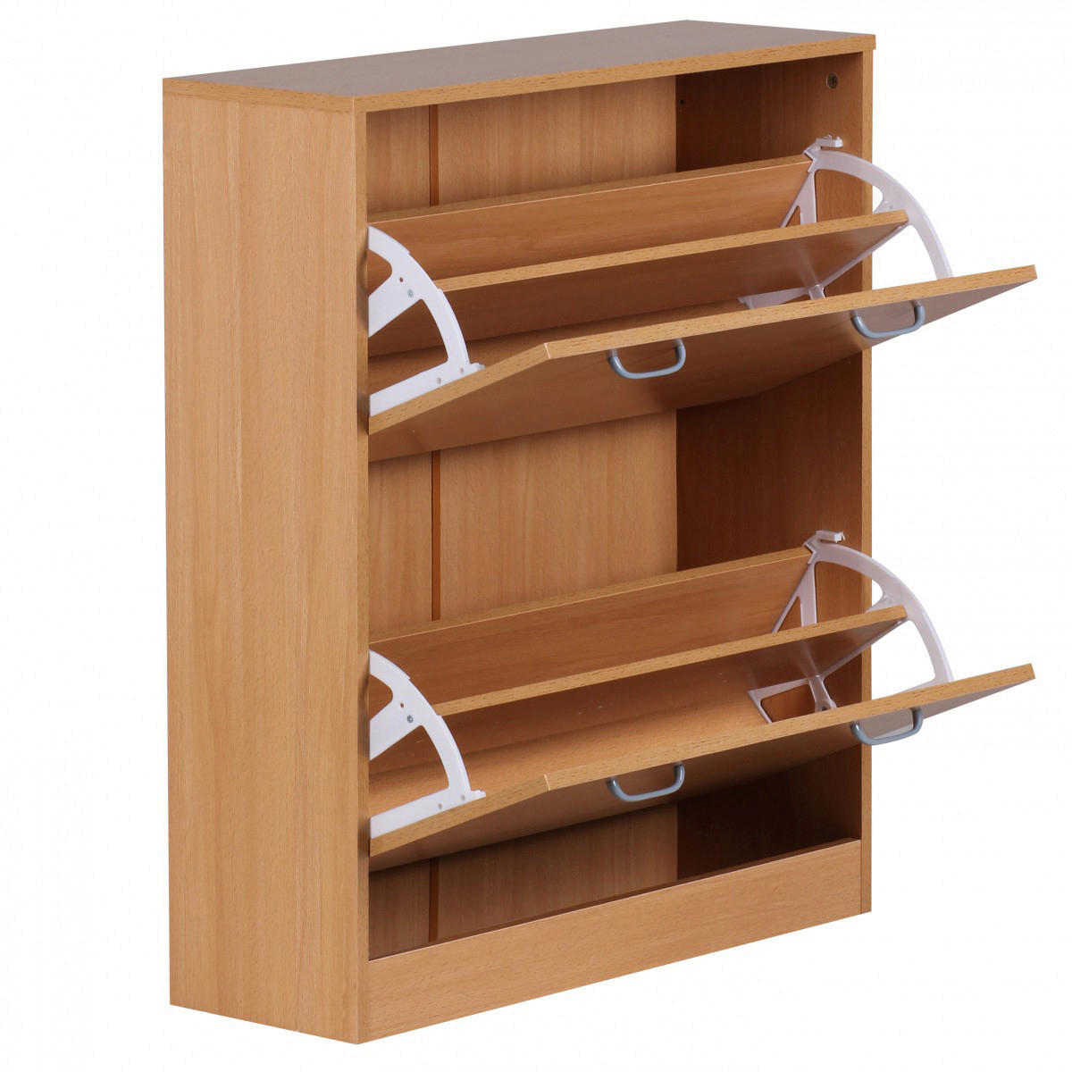 Schuhkipper braun Nachbildung B/H/T: ca. 24x87x75 cm Schuhkipper KIEL - braun/grau (24,00/87,00/75,00cm) - Wohnling