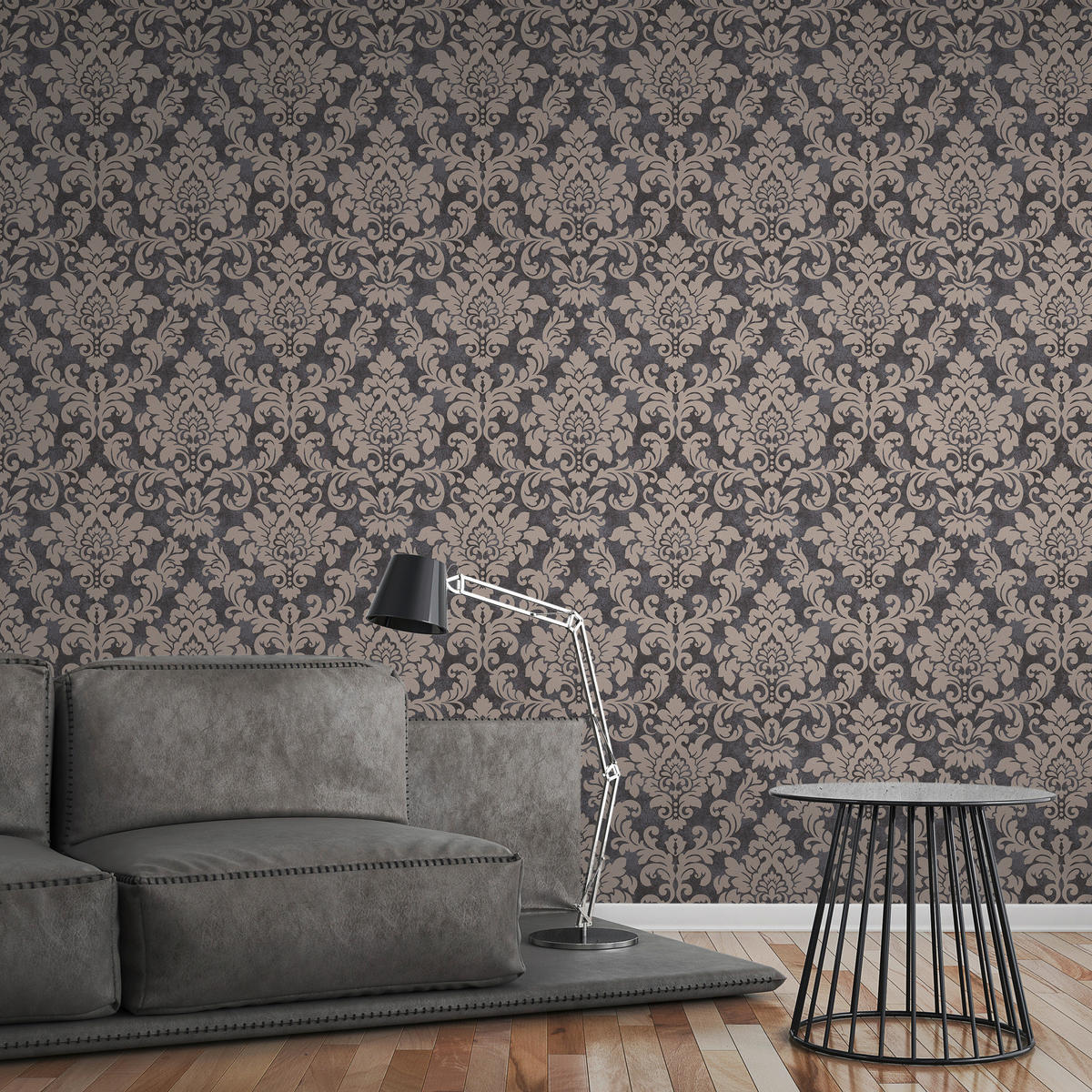 A.S.Creation Vliestapete beige silber B/H/D: ca. 53x1005x9,8 cm Vliestapete - beige/silber (9,80/1005,00cm) - A.S.Creation