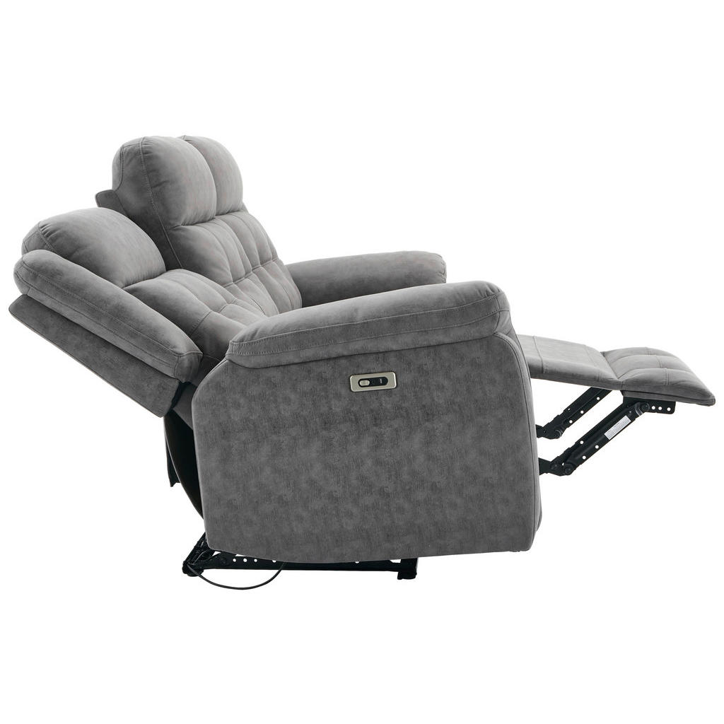 Thumbnail - Sofa Philip grau Microfaser B/H/T: ca. 208x103x95 cm