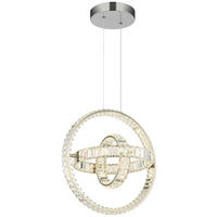 GLOBO LED-Pendelleuchte NEIL 67339-115C Chrom klar Edelstahl Metall B/H/L: ca. 40x120x50 cm 1.0 Brennstellen NEIL - klar/Chrom (50,00/40,00/120,00cm) - GLOBO