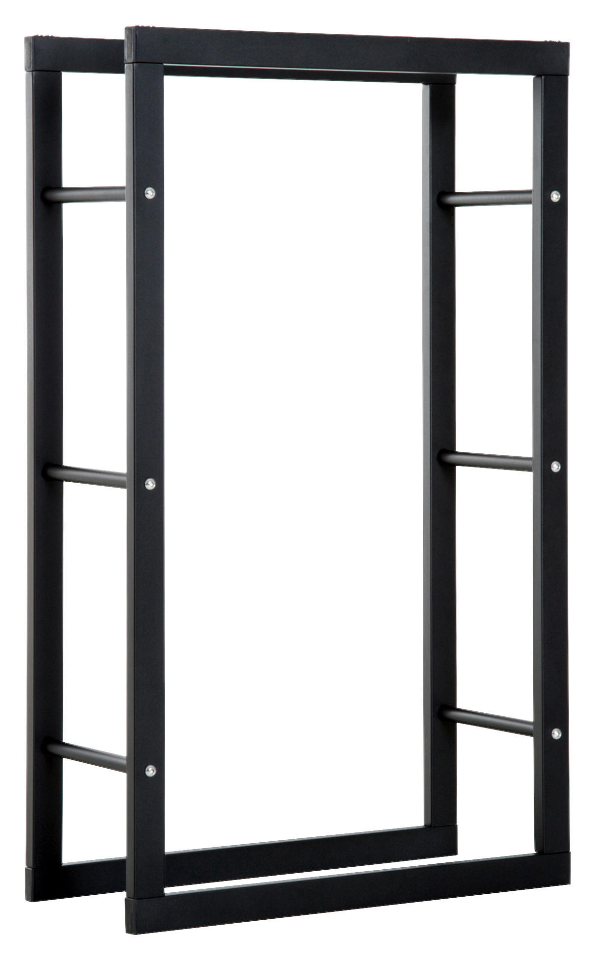 HOMCOM Kaminholzständer schwarz B/H/L: ca. 25x100x60 cm ca. 100 kg Kaminholzständer 820-146 - schwarz (60,00/25,00/100,00cm) - HOMCOM