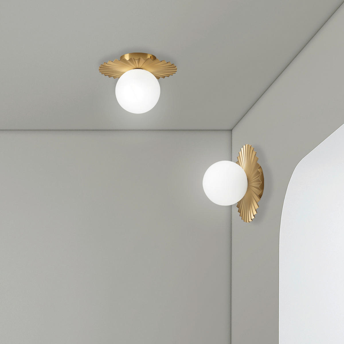 Lamkur Wandleuchte Kupfer Stahl Glas B/H/L: ca. 20x20x20 cm G9 1 Brennstellen Chita - Kupfer (20,00/20,00/20,00cm) - Lamkur