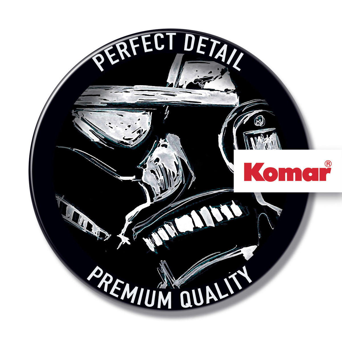 Komar Fototapete Star Wars Ink Stormtrooper D: ca. 125 cm Star Wars Ink Stormtrooper - (125,00cm) - Komar