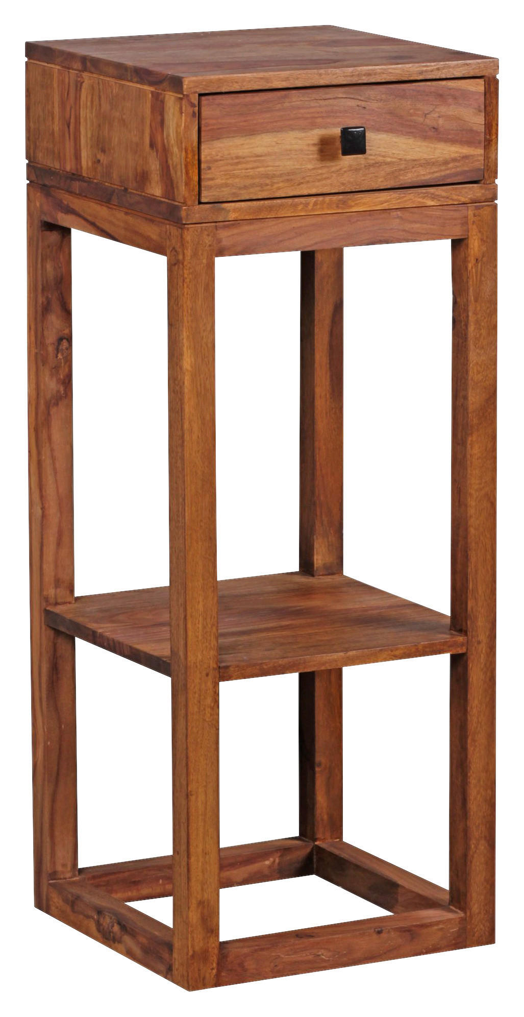 Beistelltisch natur Echtholz B/H/T: ca. 35x90x35 cm Beistelltisch - natur (35,00/90,00/35,00cm) - Wohnling