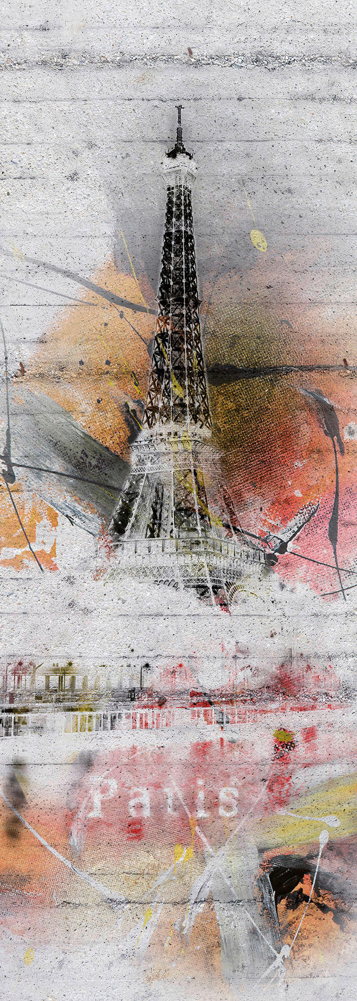 Komar Fototapete Paris B/L: ca. 100x280 cm Paris - (100,00/280,00cm) - Komar