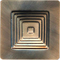 Dekoklammer Pyramide Pyramide - bronze (0,63/0,63cm)