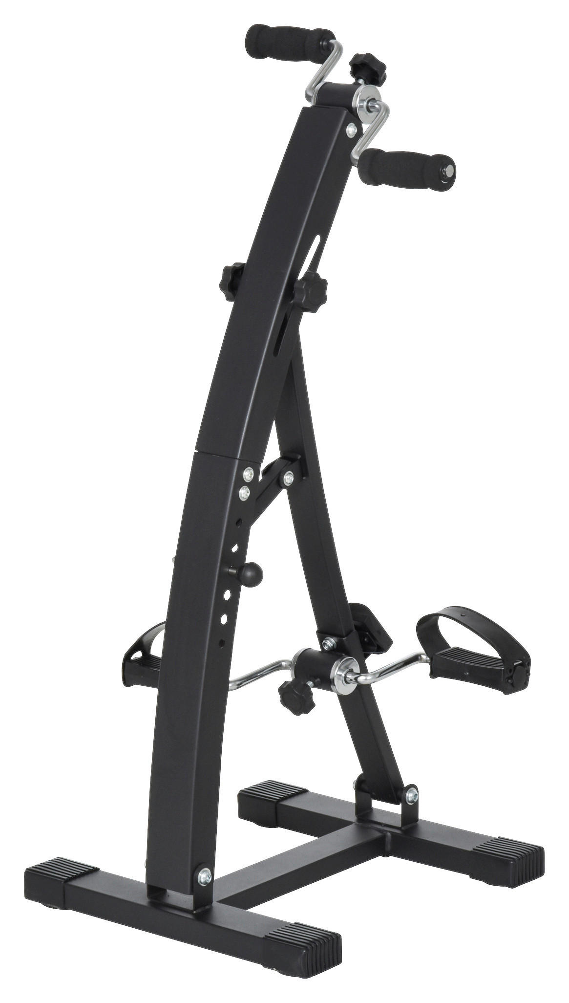 HOMCOM Bewegungstrainer schwarz Stahl B/H/L: ca. 50x96x41 cm Bewegungstrainer_für_Senioren - schwarz (41,00/50,00/96,00cm) - HOMCOM
