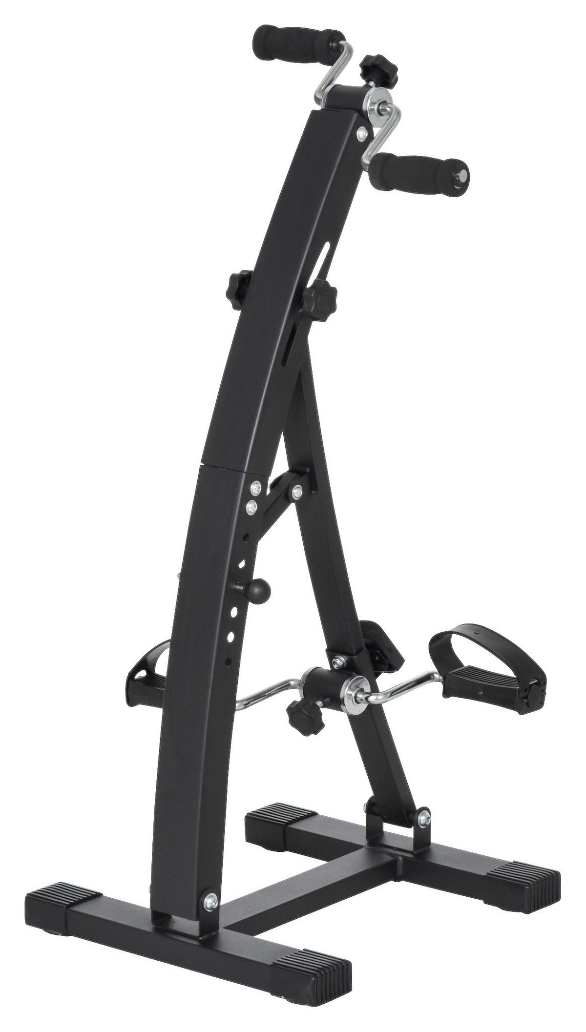 HOMCOM Bewegungstrainer schwarz Stahl B/H/L: ca. 50x96x41 cm Bewegungstrainer_für_Senioren - schwarz (41,00/50,00/96,00cm) - HOMCOM