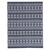 Kayoom Flachgewebeteppich Sunny 210 blau B/L: ca. 80x150 cm Sunny 210 - blau (80,00/150,00cm) - Kayoom