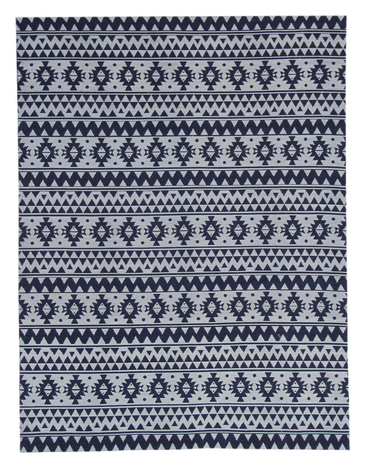 Kayoom Flachgewebeteppich Sunny 210 blau B/L: ca. 80x150 cm Sunny 210 - blau (80,00/150,00cm) - Kayoom