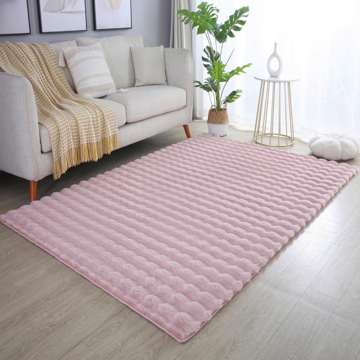 Ayyildiz Teppich AMBIANCE rosa B/L: ca. 140x200 cm AMBIANCE - rosa (140,00/200,00cm) - Ayyildiz