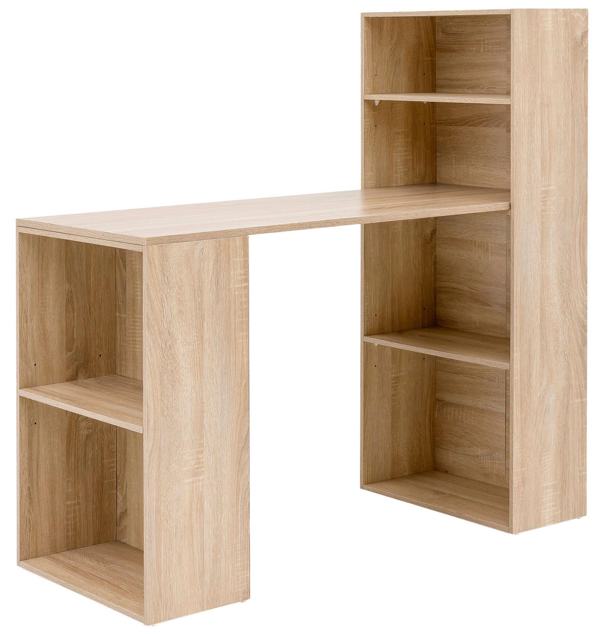 Schreibtisch Eiche Sonoma Nachbildung B/H/T: ca. 50x120x120 cm Schreibtisch - Eiche (50,00/120,00/120,00cm) - Wohnling